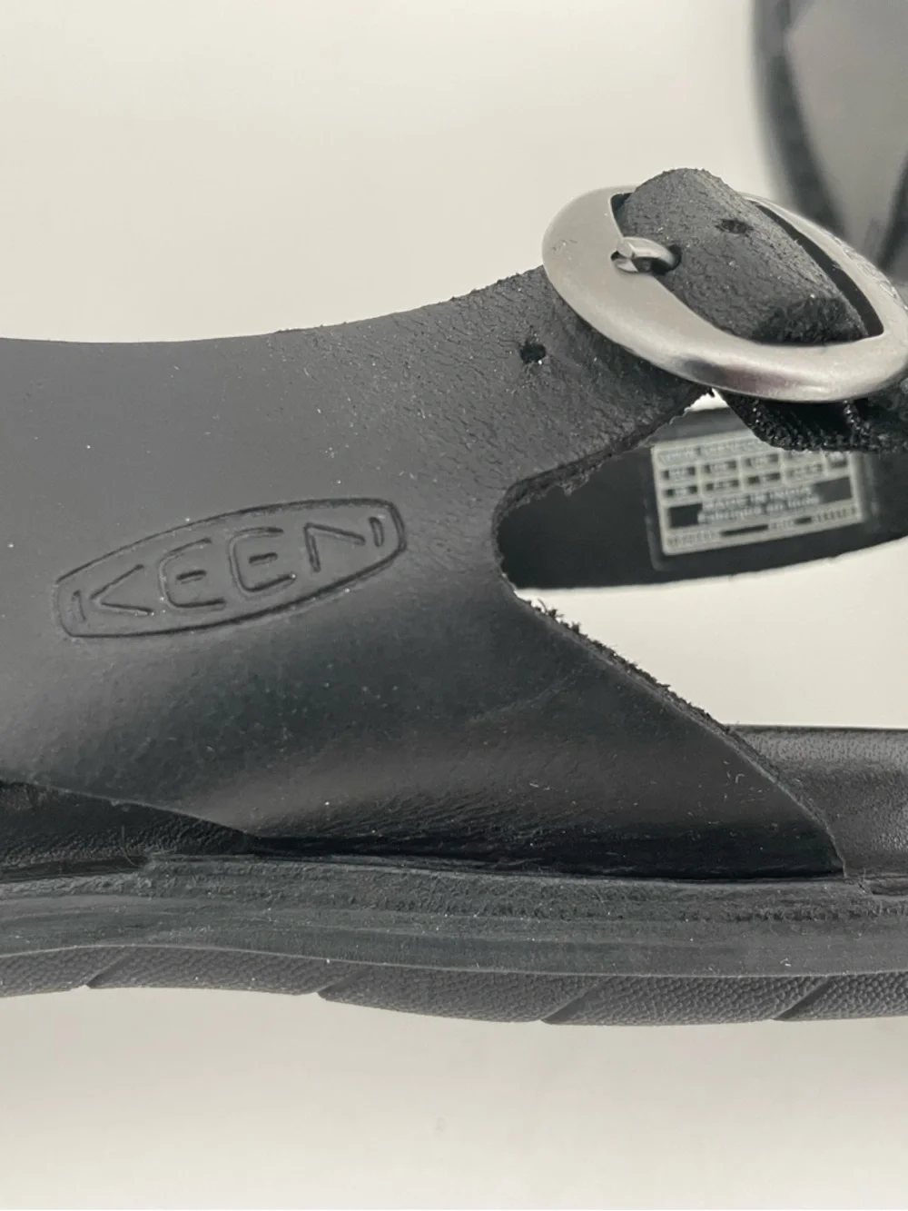 Keen Sofia Leather Sandals Black Size 7.5 Beach Walking Travel - Picture 8 of 12